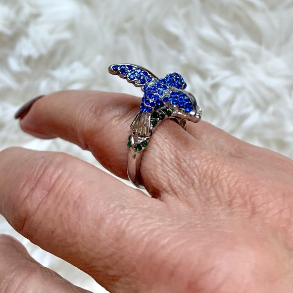 Hummingbird Ring Sterling Silver 925 - Picture 10 of 15